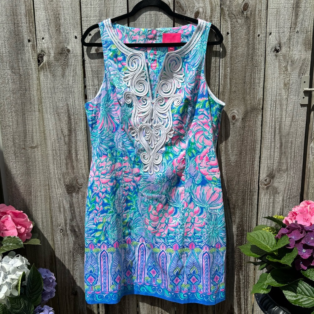 Lilly Pulitzer Gabby stretch shift dress, NWT, size 14